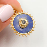 14K Gold Round Pendants